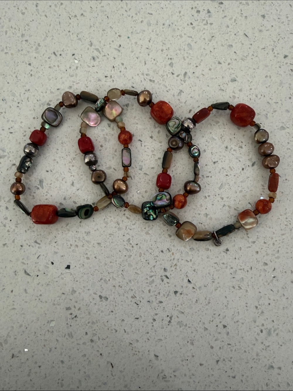 Silpada “Tuscan sun” set of 3 stretch bracelets